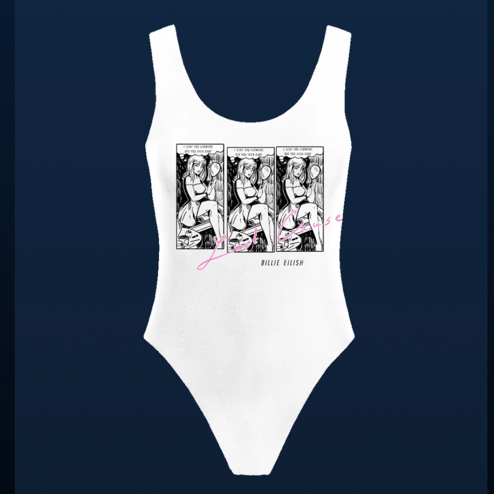 NEW BILLIE EILISH swim/bodysuit XXL Happier Than Ever Lost Cause